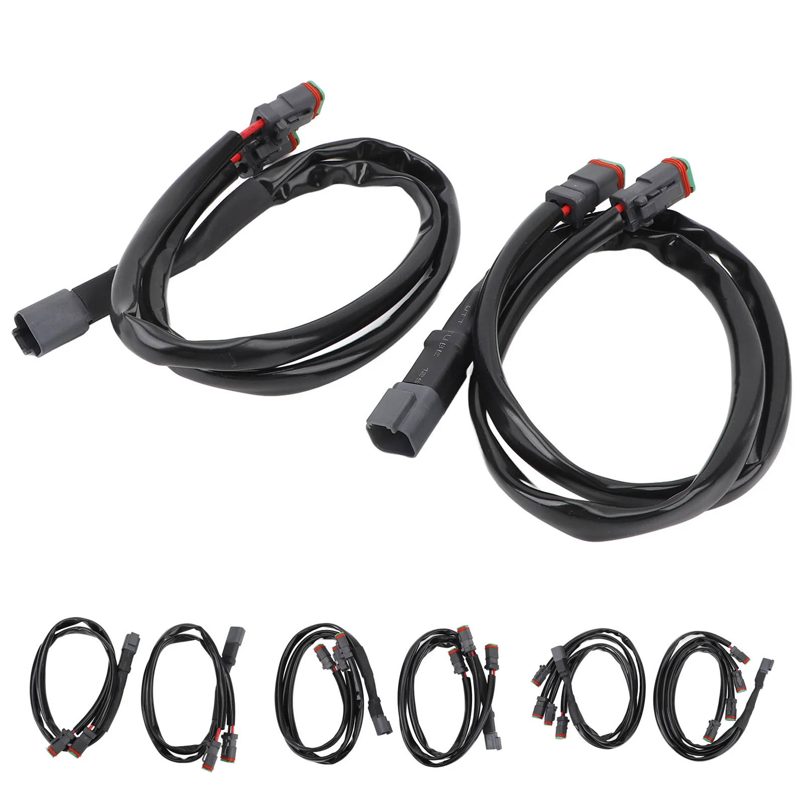 DT Wiring Harness Adapter Splitter DT Wiring Harness Adapter Plug And Play Oxidation Resistant Versatile for LED Pod Fog Light