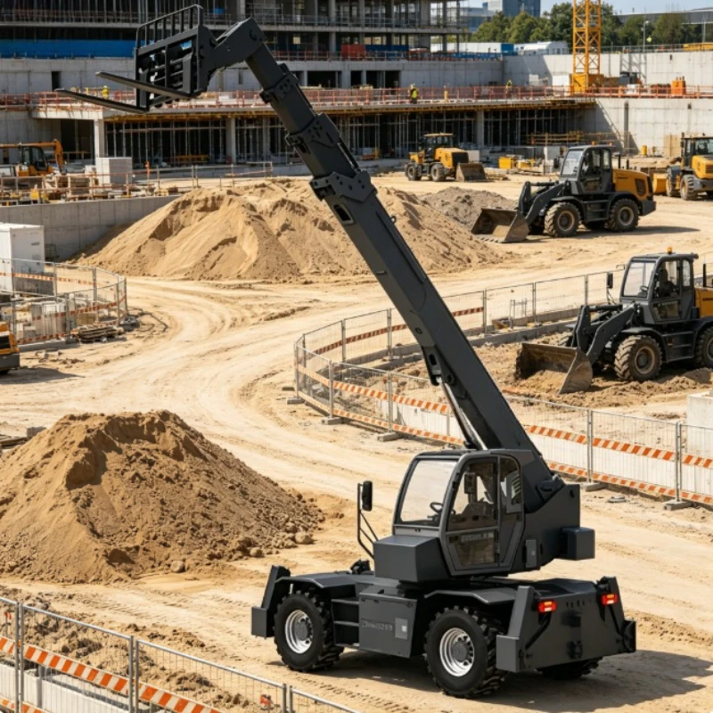 Customized Telescopic Handler Forklift 4.5 Ton Telescopic Loader 25m 360° Continuous Rotating Telehandler for Sale