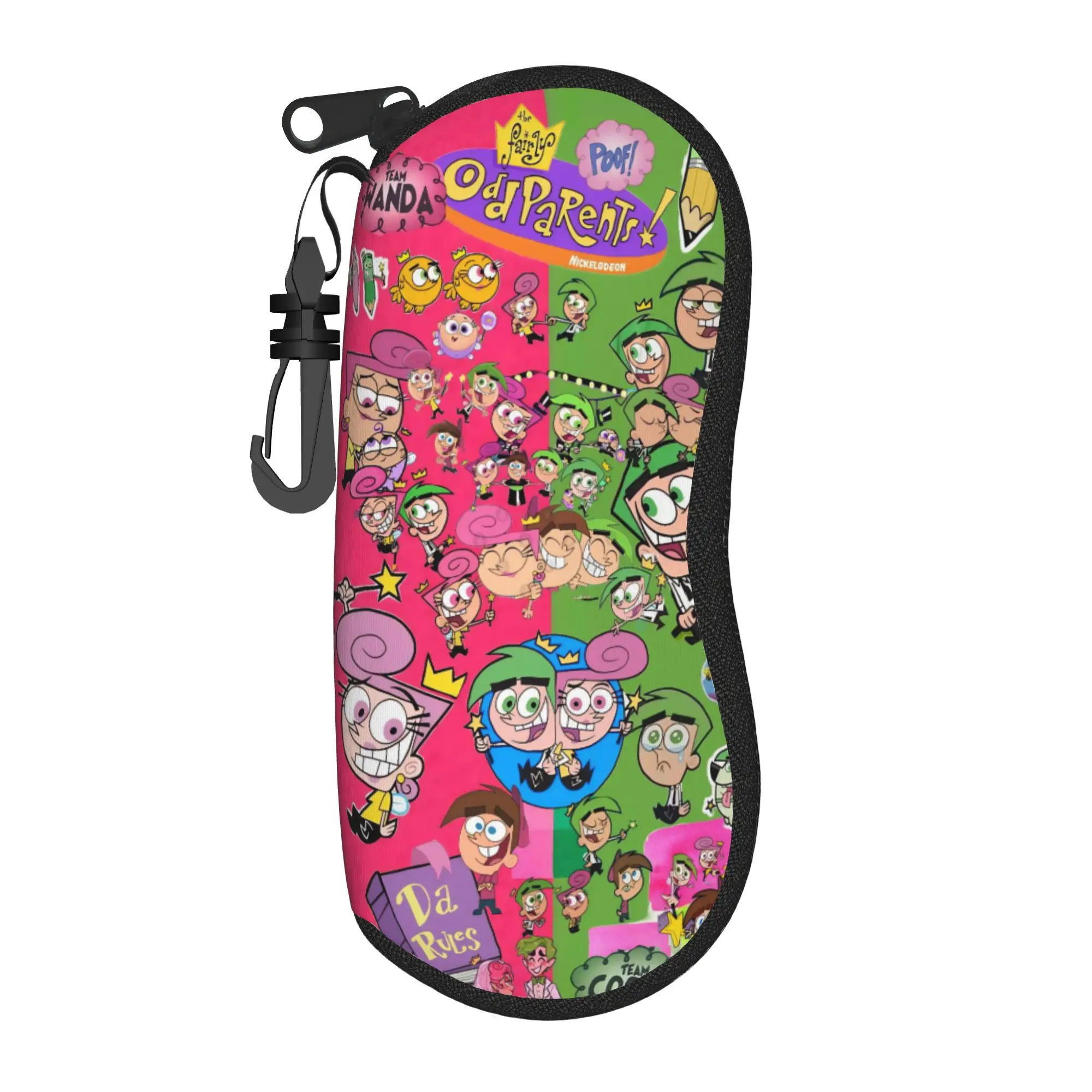 The Fairly OddParents Glasses Case for Women Men Portable Accessories  Sunglasses Protector Cartoon Eye Contacts Case
