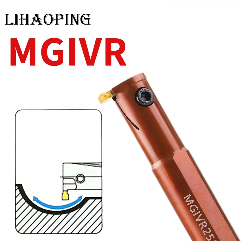 MGIVR Spring Steel Grooving Internal Tools Holder Boring Bar MGIVR2016 MGIVR2520 MGIVR3125 1.5 2 2.5 3 4 5 MGIVR2016-1.5
