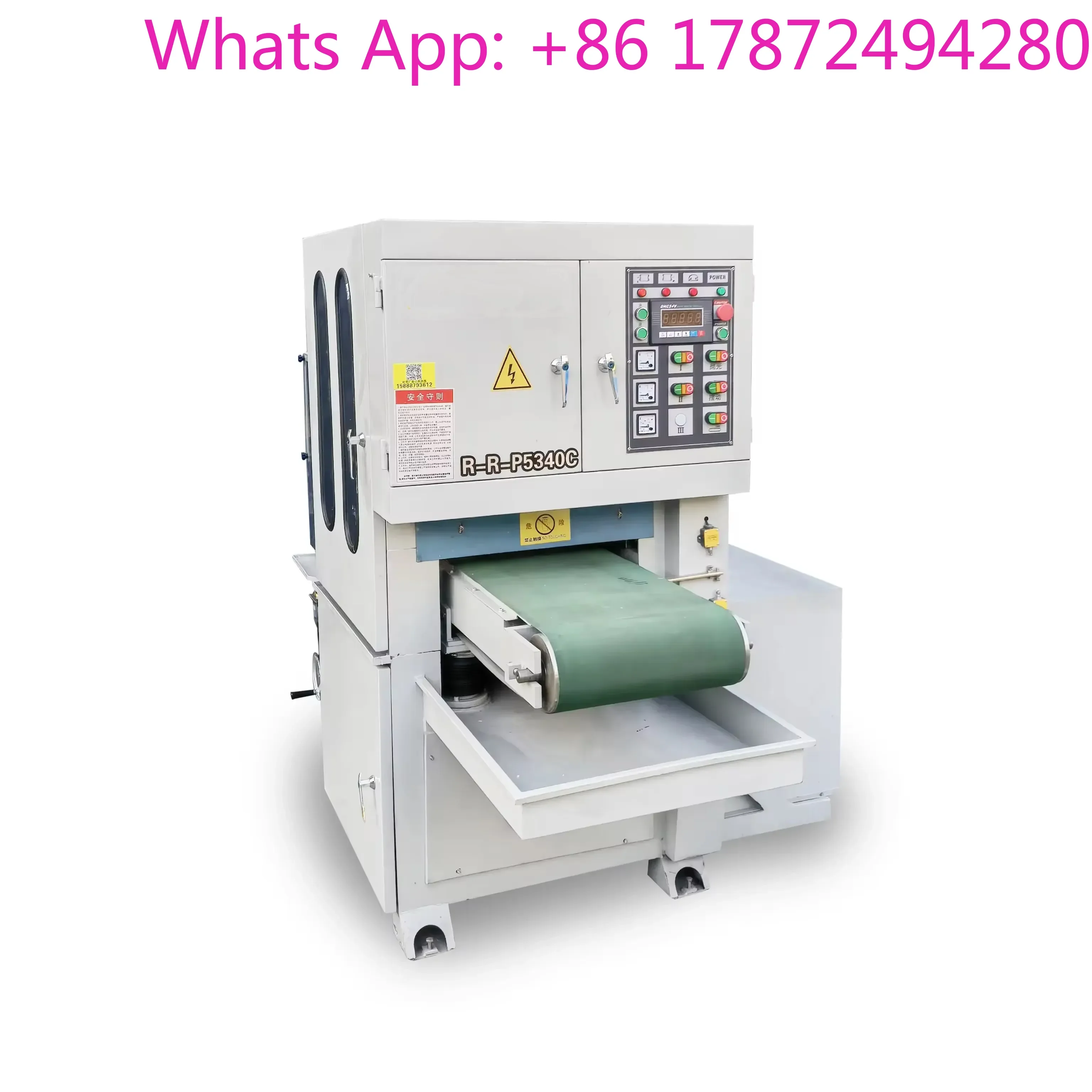 Industrial Wet Polishing Grinding Machine with Magnetic         for Metal Sheet Processing
