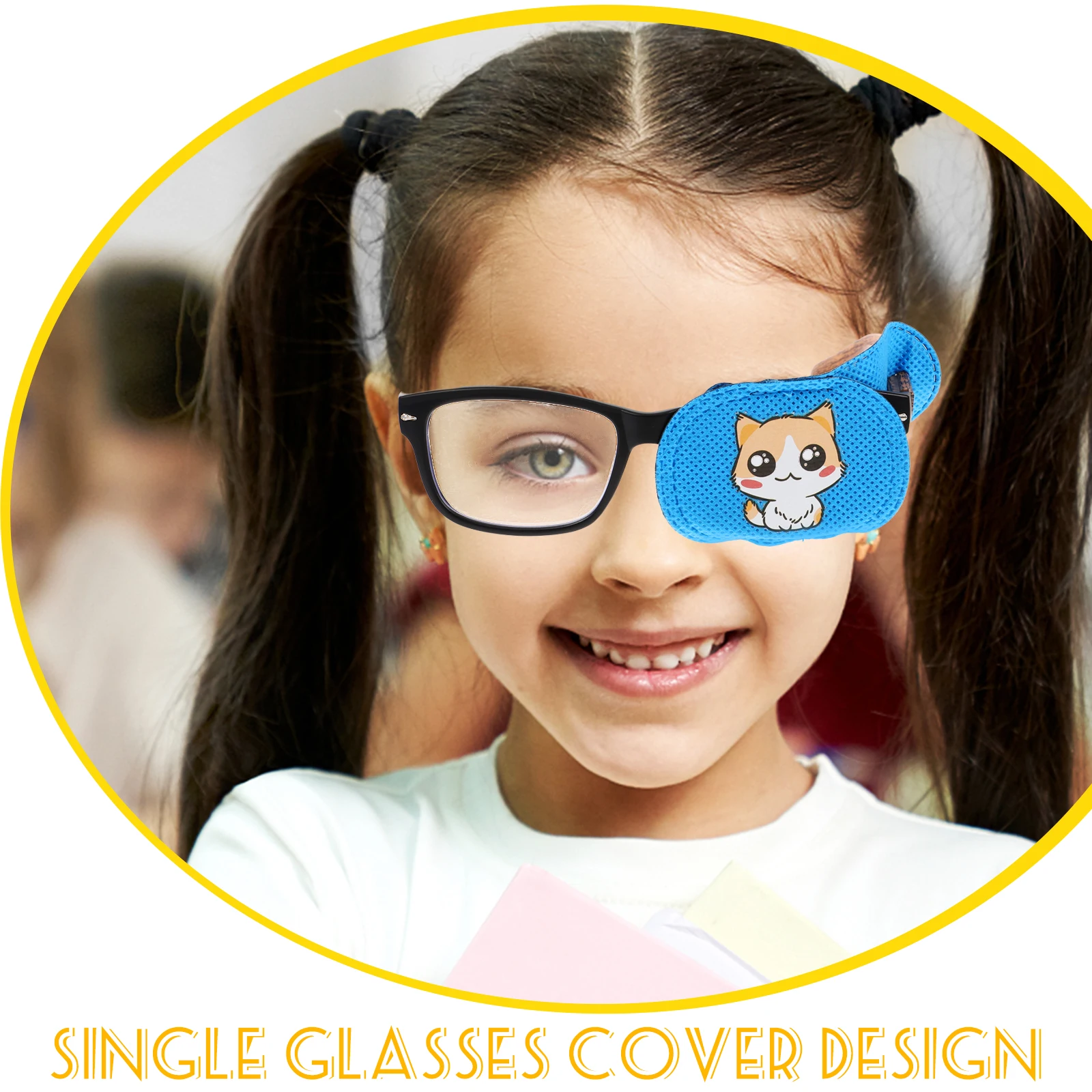 

6pcs Reusable Amblyopia Correcting Patches Cartoon Lazy Strabismus Correction Patch For Adults Lightweight