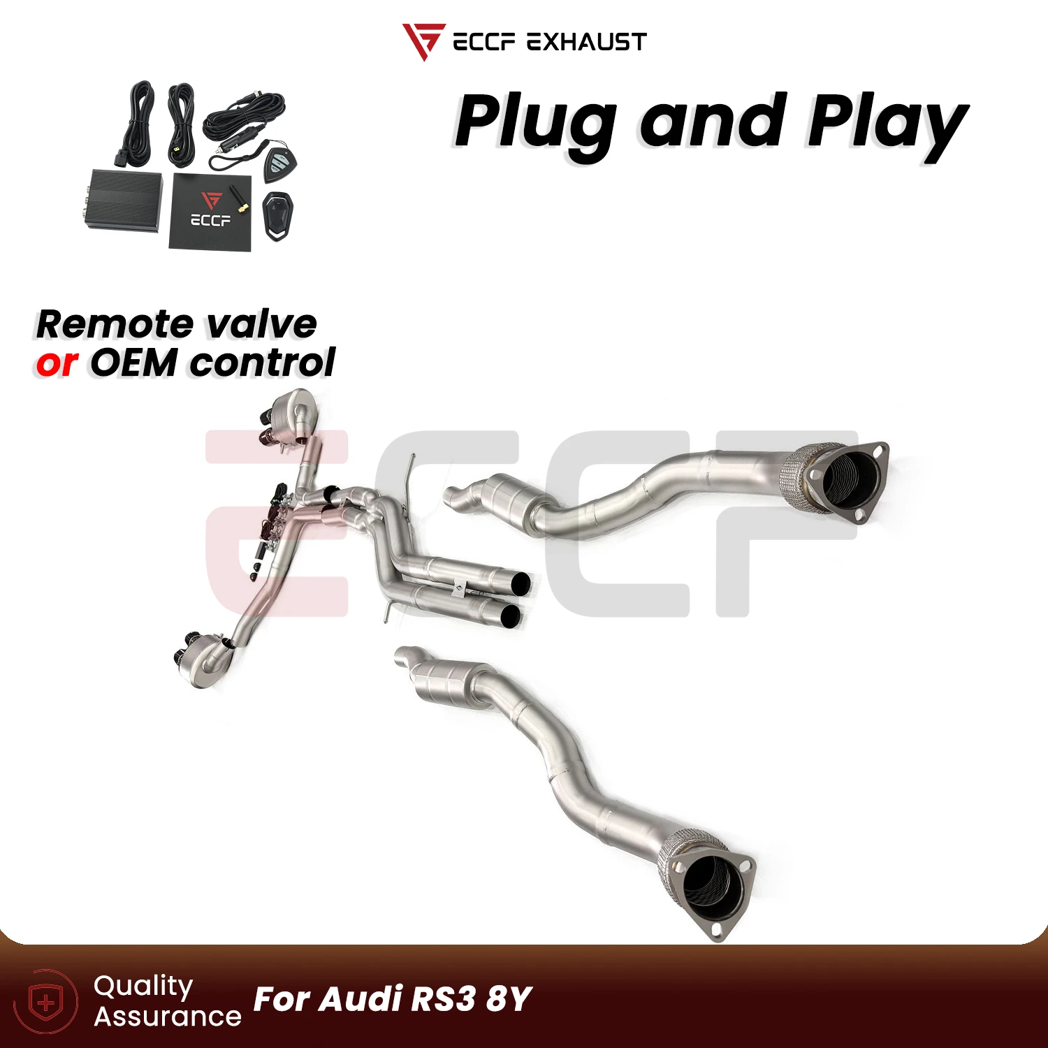 Sporty Stainless steel Complete exhaust system FOR Audi S6 S7 C7 Aggressive Exhaust Sound Plug and Play Performance Upgrade