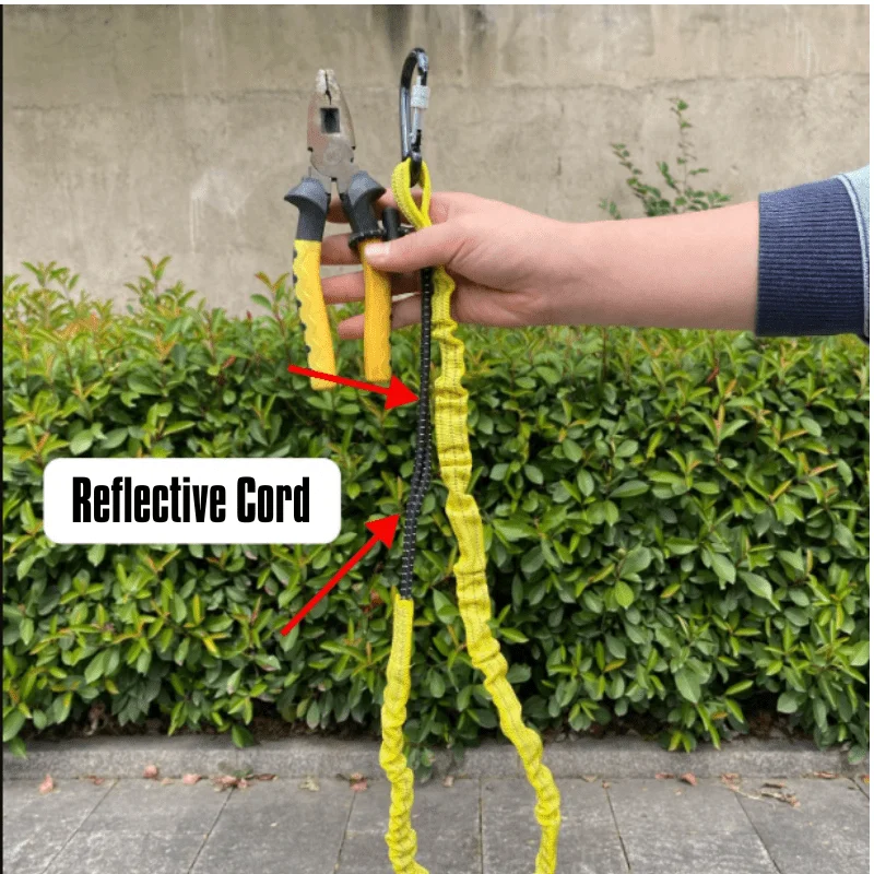 Durable Black Tool Lanyard — Secure your tools with this hanging rope for safety and reliability.