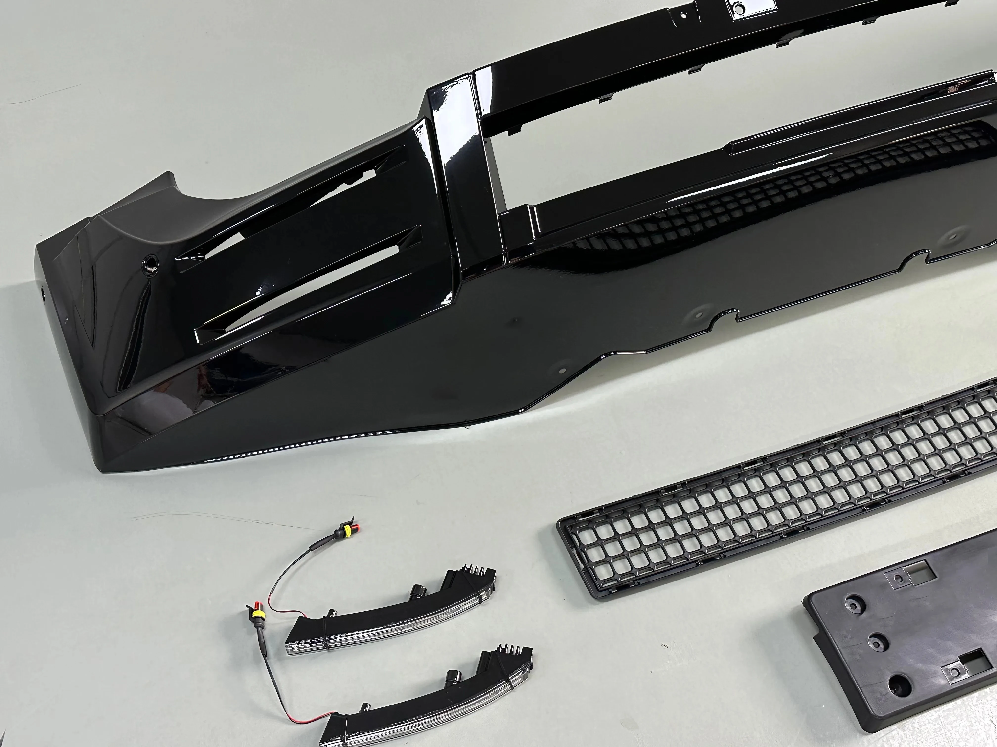 Hot selling：For Popular Aftermarket 4x4 Auto Bodykit Front Bumper Guard Abs Plastic Black Bumper Guard Protector for