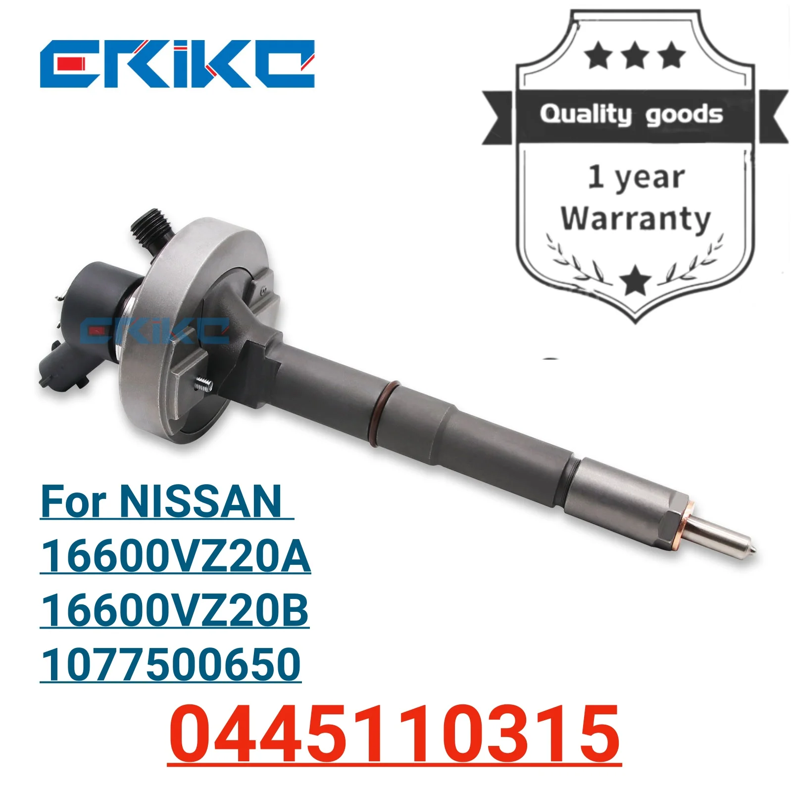 

0445110315 Injector Original 0 445 110 315 Common Rail Direct Injection 0445 110 315 for NISSAN 16600VZ20A 16600VZ20B 1077500650