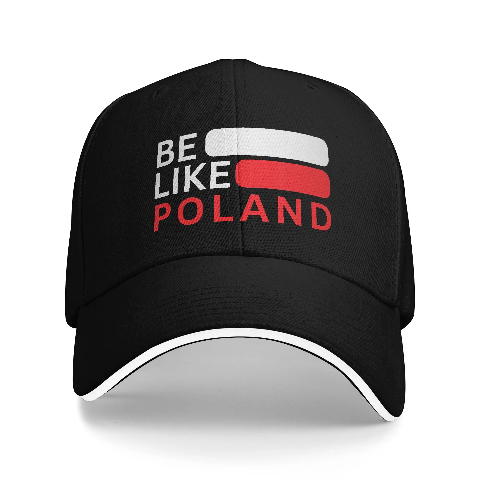 Be Like Poland Polska Polish Flag Sandwich Caps Men Women Fashion Baseball Caps Europe Adjustable Fitted All seasons Hat Adult