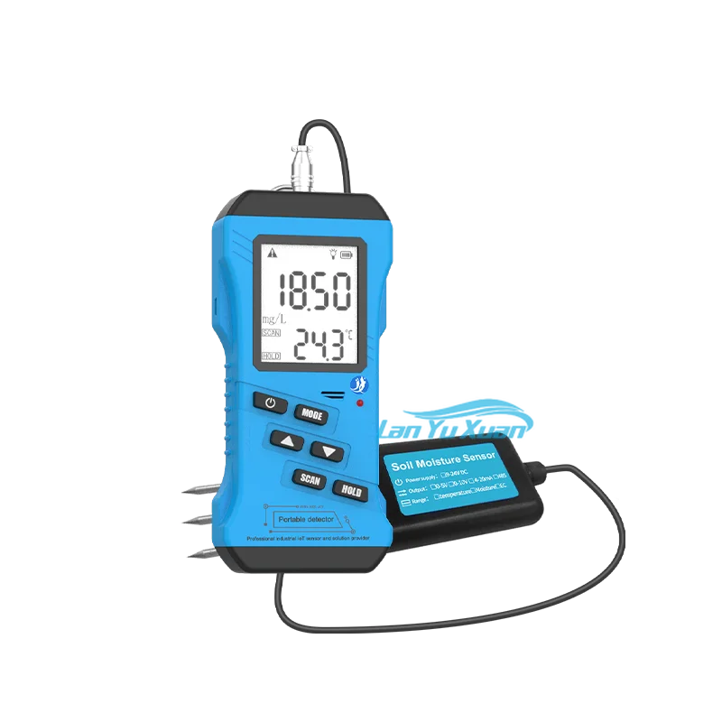 Sensor de suelo portátil, pantalla LED de mano, 7 en 1, para campos agrícolas