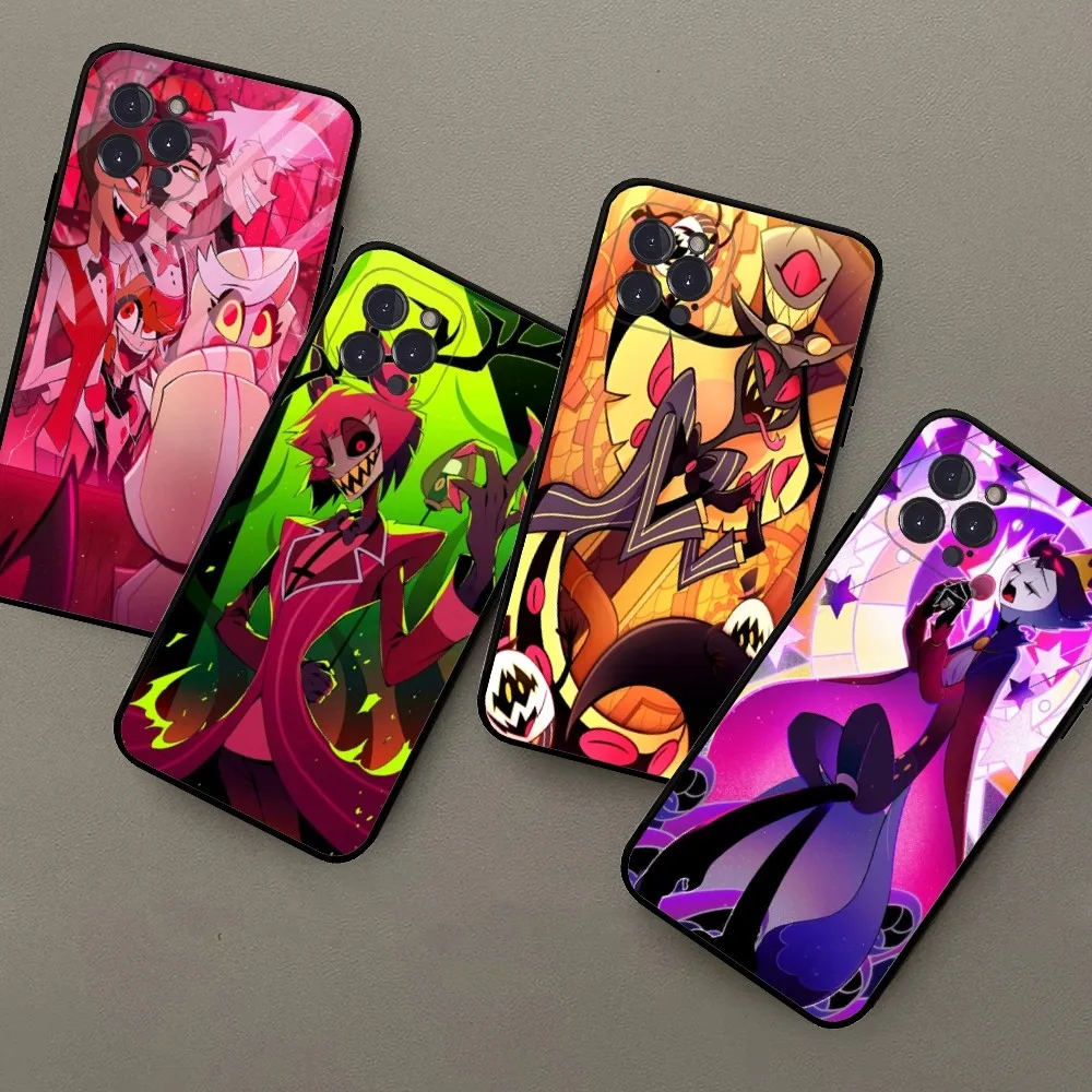 Anime H-Helluva B-Boss Phone Case For IPhone 16 15 14 11 12 13 Mini Pro XS Max Cover 6 7 8 Plus X Funda Shell