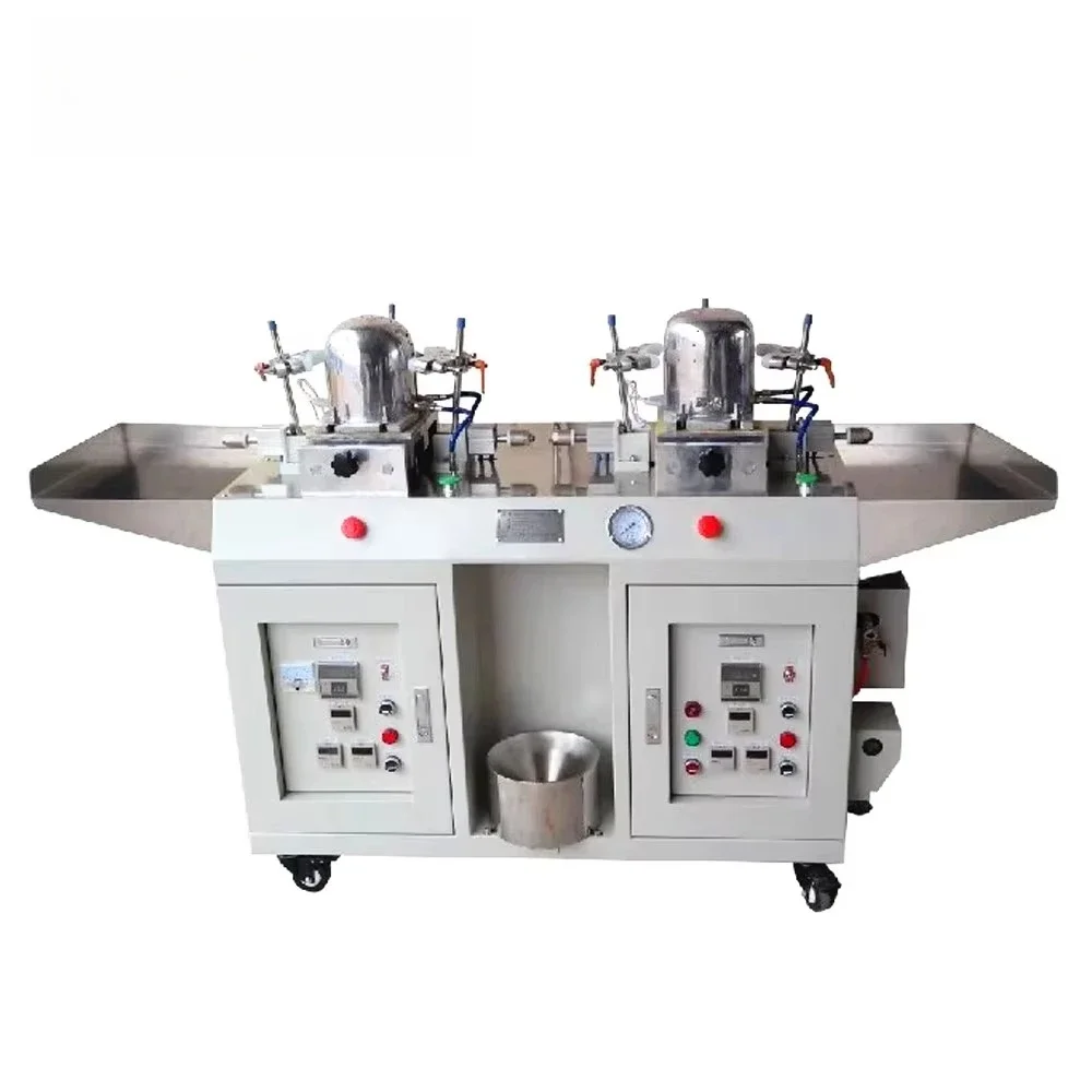 AS-IC02 آلة كي قبعة البيسبول الأوتوماتيكية آلة صنع الأغطية برأسين #3