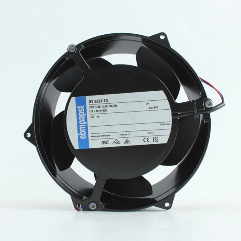 

DV6224TD 24V 89W 5500rpm Ball Bearing fan and cooling axial flow fans for power conversion system