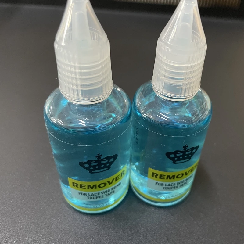 2 butelki 30ml zmywacz do kleju do peruk do koronkowej peruki/peruki/zamknięcie/taśma do przedłużania włosów przezroczysty zmywacz do taśmy klejącej zmywacz do kleju