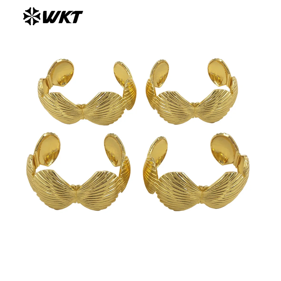WT-JF361 Classic Versatile Nice Shell Shape Bangle Can Be Adjustable With 18k Gold Plated For Women ACC