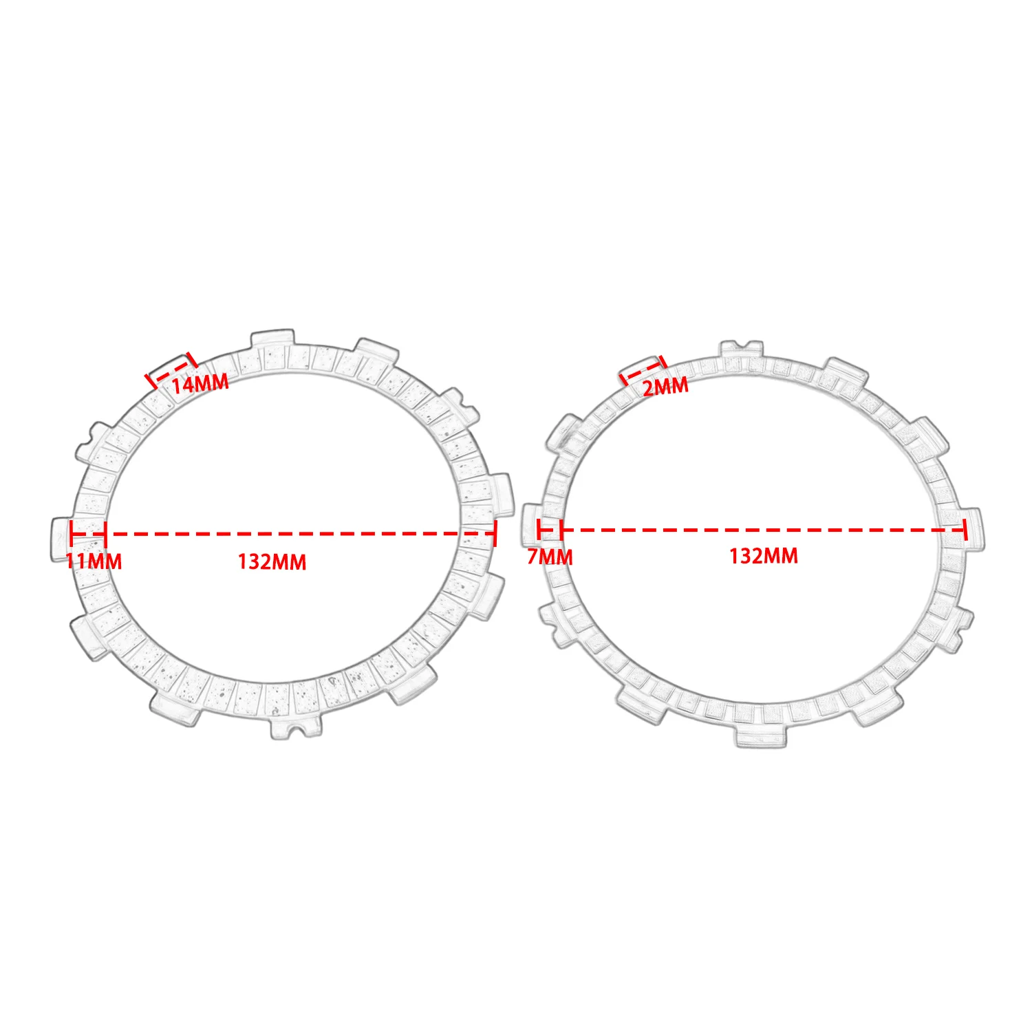 Motorcycle Friction Clutch Plates Disc For Suzuki GSXR600 2008-2021 GSXR750 2006-2021 GSXS750 2015-2020 Engine Accessories