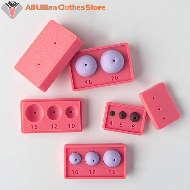 Forma e cortador de esfera de argila 4-15mm, faça você mesmo, multi-tamanho, fabricante de bola de argila de polímero, molde de bola de rolamento para brincos, colares, joias