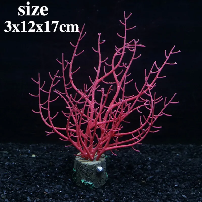 Fish Tank Ornament Silicone Noctilucent Coral Simulation Underwater Plants Aquarium Decoration Aquatic Landscape