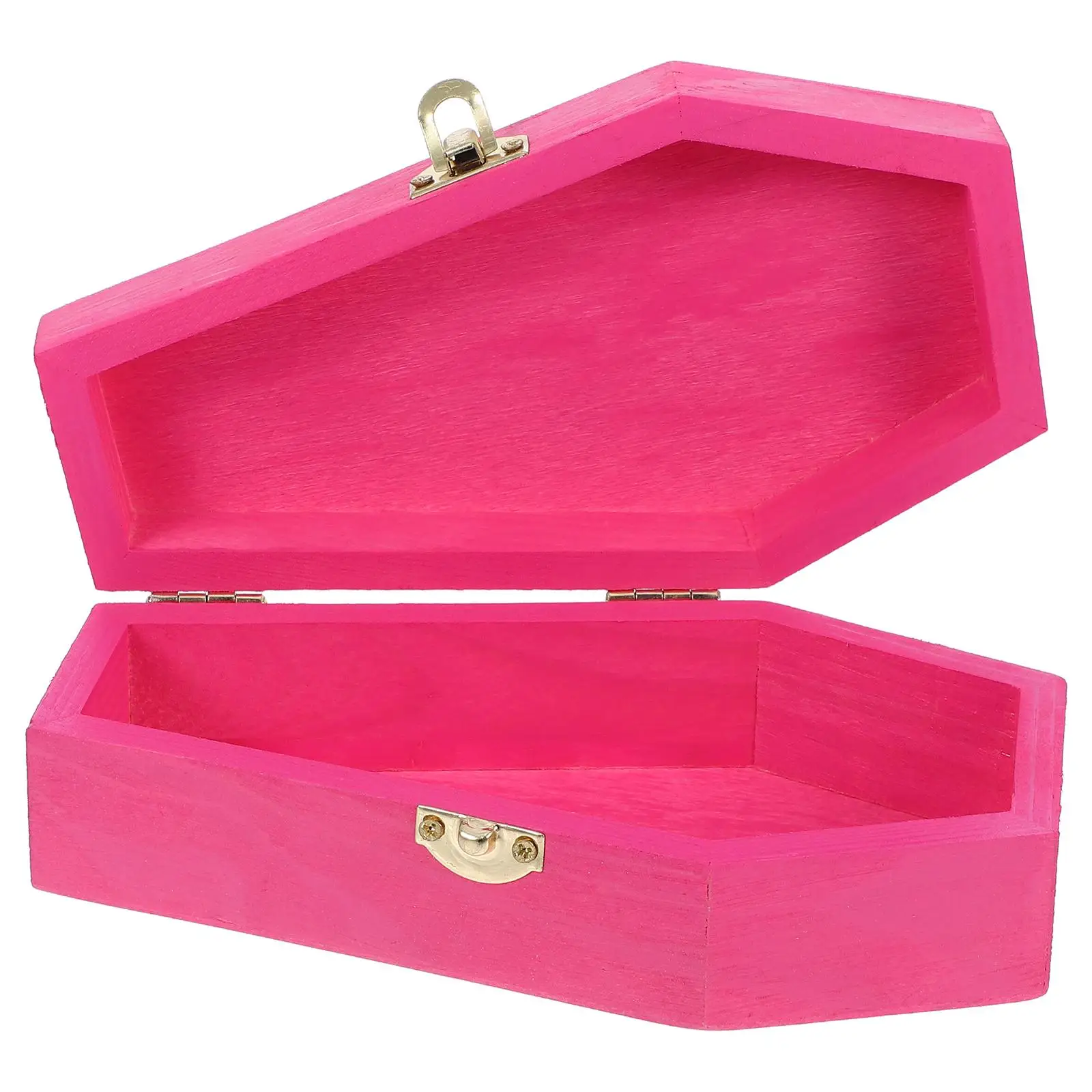 

Mini Halloween Coffin Shaped Urn Wood Craft Goth Jewelry Box Gift Bags Decorations Pet Urns For Candy Bowl Treat Trays Wood