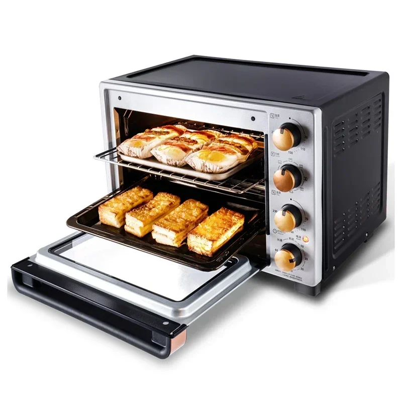 32L Multifunctional Household Electric Oven Mechanical Timer Control Baking Toaster Pizza Bread Baking Kitchen Tools T3-L324D