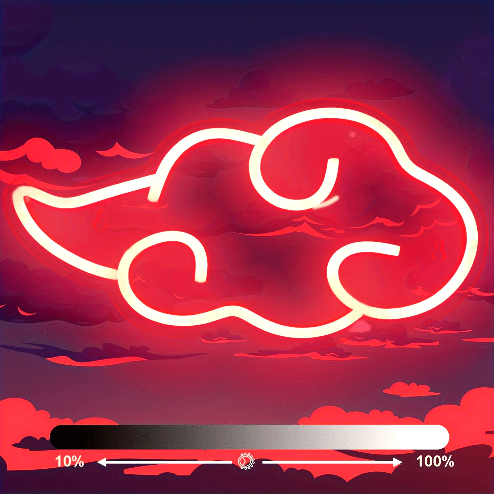 

Anime Cloud Neon LED Neon Wall Decor Dimmable Neon Wall Sign USB Night Light For Bedroom Home Game Room Man Cave Party Decoratio