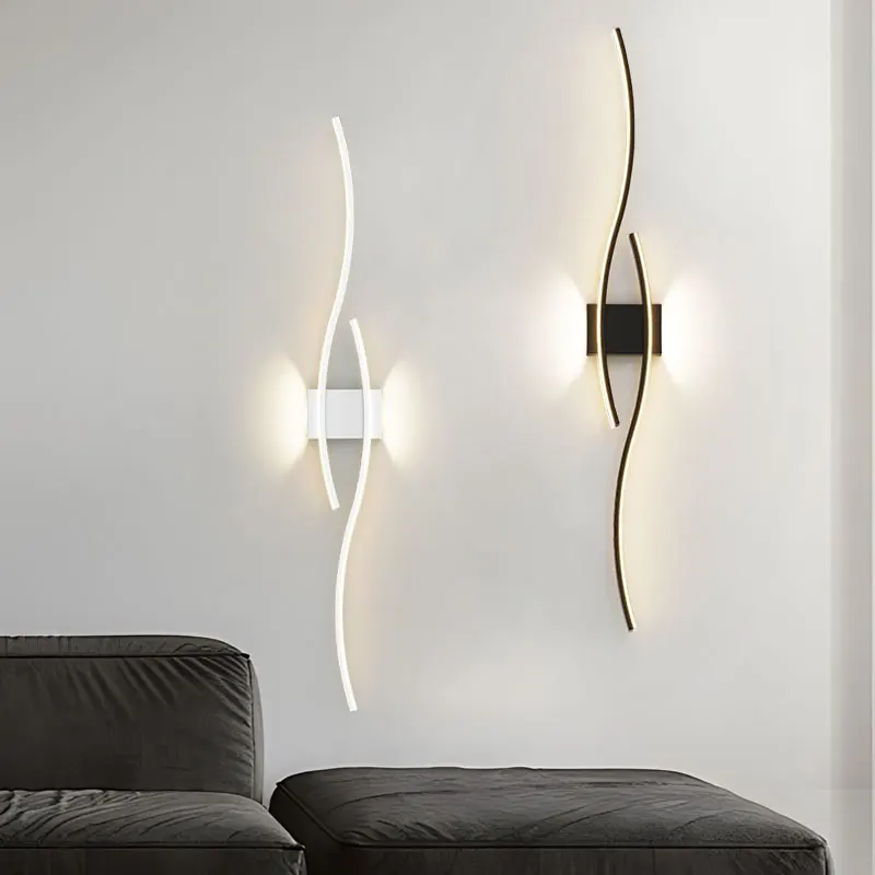 

Nordic Indoor LED Wall Lamps Wall Lights for Corridor Aisle LED Interior Lighting Wall Sconce for Bedroom Bedside TV Background