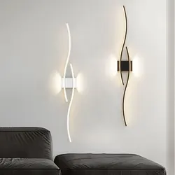 Nordic Indoor LED Wall Lamps Wall Lights for Corridor Aisle LED Interior Lighting Wall Sconce for Bedroom Bedside TV Background