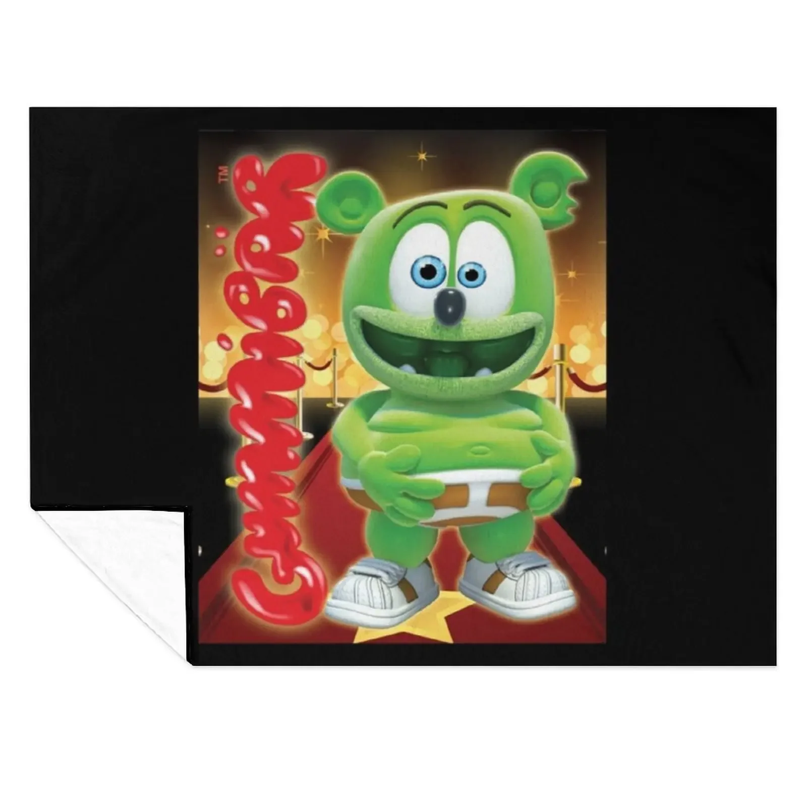 

Gummibar (the Gummy Bear) Redcarpet Throw Blanket Furry Polar Travel For Sofa Thin Blankets