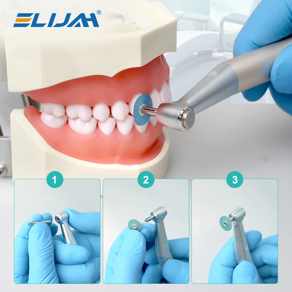 ELIJAH 80 шт./кор. композитные полировальные диски для низкоскоростного наконечника, стоматологические расходные материалы, высокоточные инструменты для отбеливания зубов