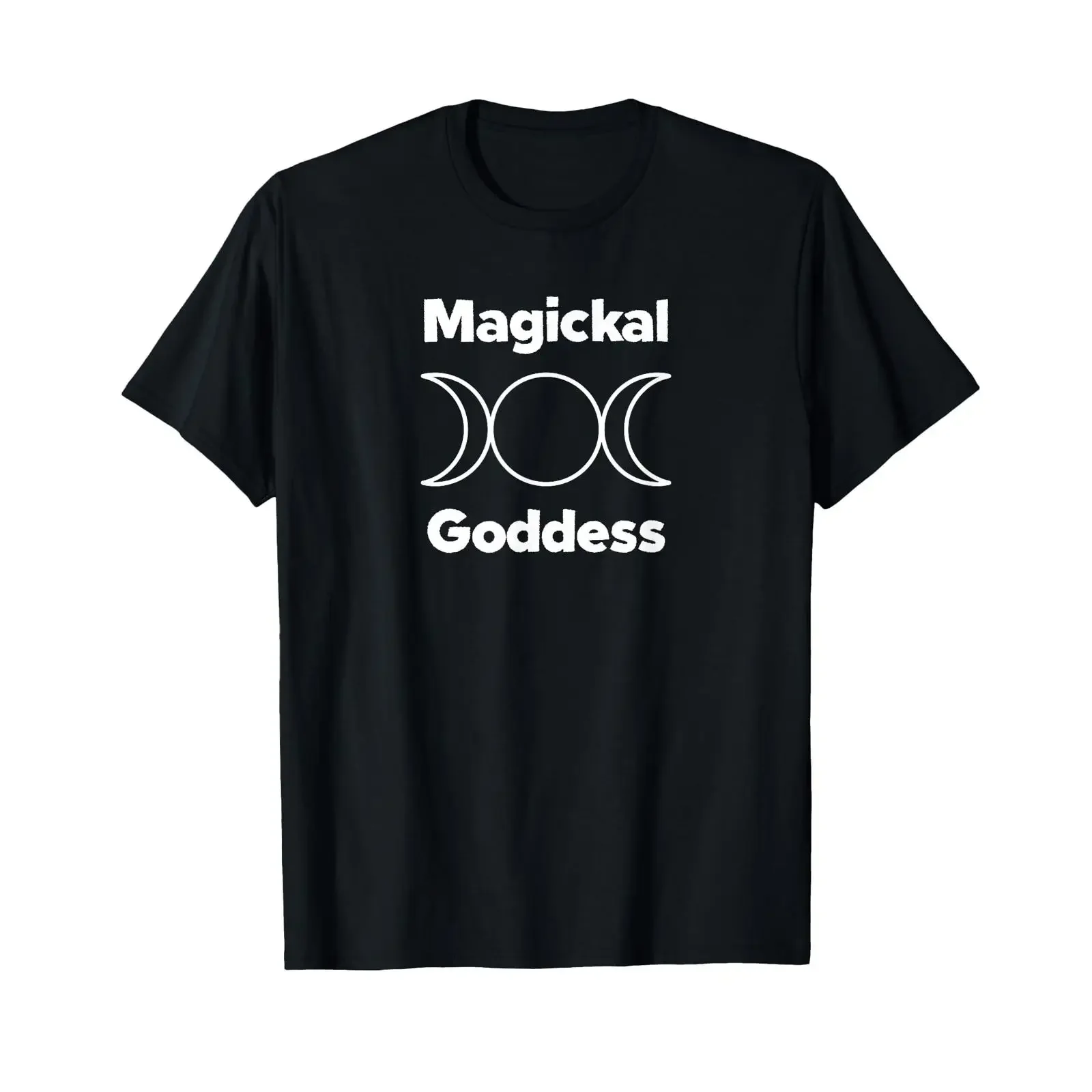Magickal Goddess Witch Wiccan Pagan Triple Moon Halloween T Shirt vintage Washed Slightly Unisex Comfortable graphic