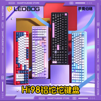 LEOBOG hi98 keyboard mechanical aluminium LEOBOG hi98 purple/blue Profile Wired Keycap Hot-Swap E-Sports  Gaming Keyboard For Pc