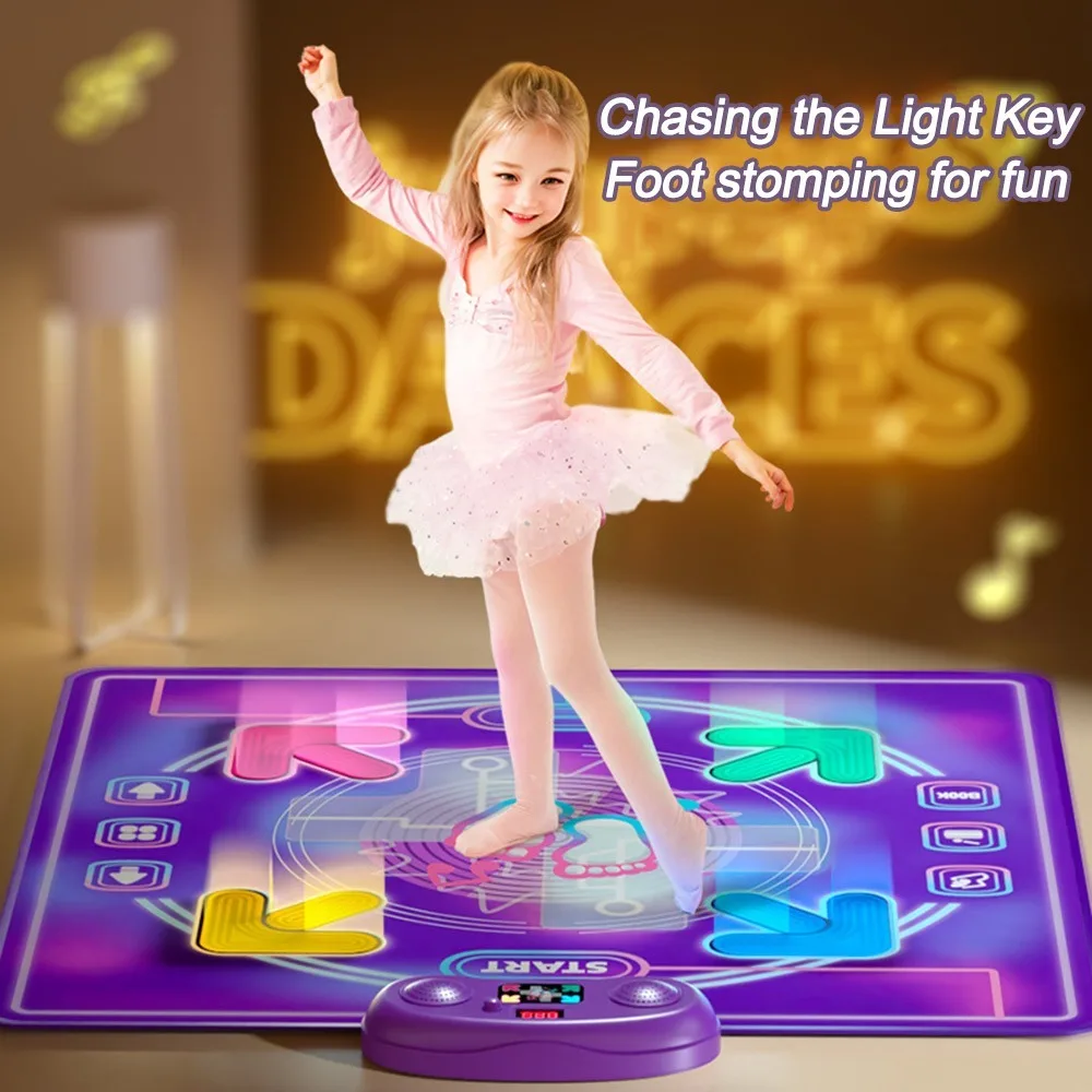 High Quality Fitness Dancer Blanket Dancing Mat LED Lights USB USB Wired Dance Mats Jump Training Non-Slip Dancing Pad for Kids