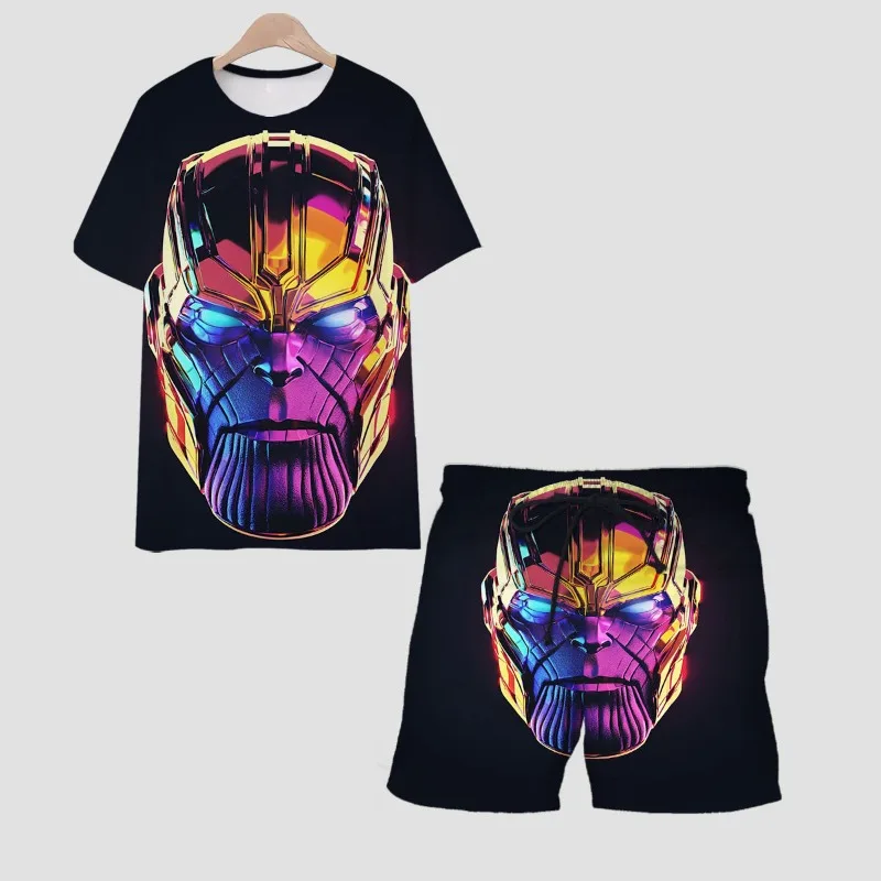 Marvel Iron Man Spiderman Boy novedad de verano diseño creativo de animación de dibujos animados estudiante moda versátil Camiseta de manga corta Top