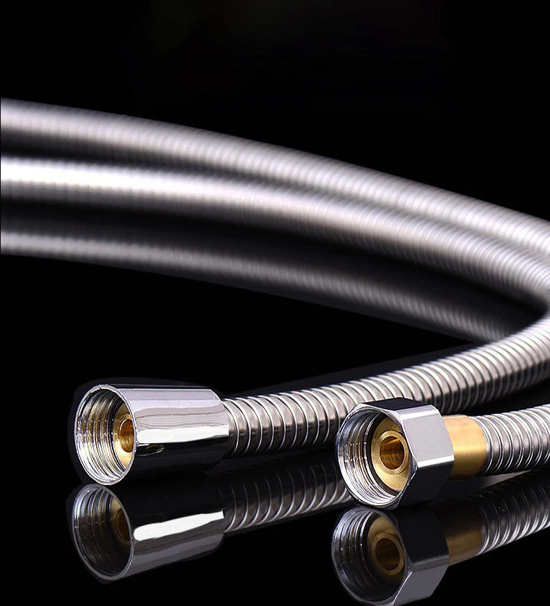 5m 304 Stainless Steel Shower Hose High Quality faucet hose flexible shower Hose thick Silicone Bathroom 3 meter shower hose