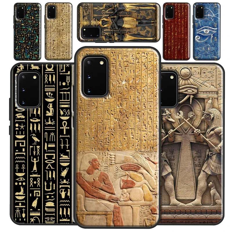 Egypt Pharaoh Mural Case For Samsung Galaxy S22 S21 S23 Ultra Note 20 S8 S9 S10 Note 10 Plus S20 FE Back Cover