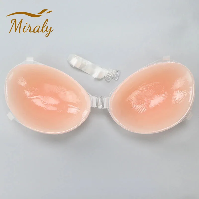 Silicone Bra Invisible Push Up Sexy Strapless Bra Stealth Adhesive Backless Breast Enhancer for Women Sticky Wedding Bikini Bras