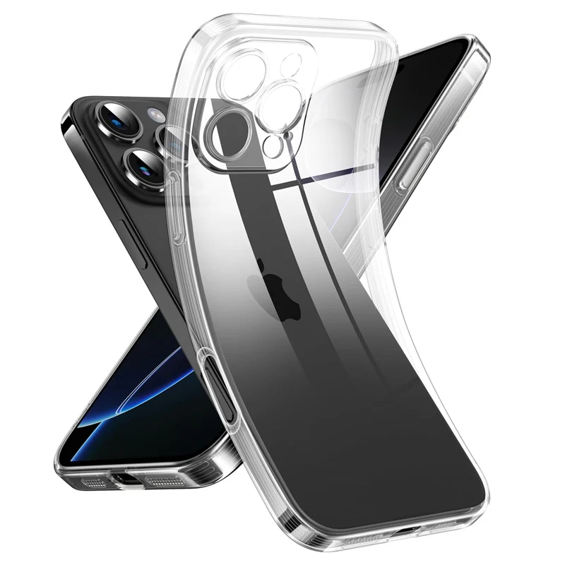 Image of Transparente Handyhülle für iPhone 17 16 15 11 12 13 14 Pro Max 7 8 Plus 13 Mini 17 Air X Xs Xr SE 2022 2022 Silikon Soft Cover Hülle