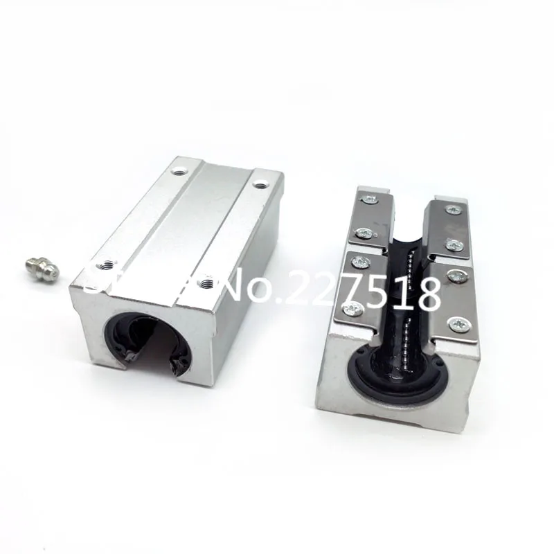 1pc/lot SBR12LUU SBR16L SBR20L SBR25L SBR30LUU aluminum block Linear motion ball bearing slide block for SBR16 linear guide rail