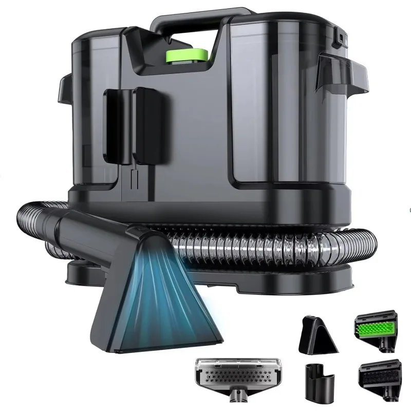 

Мощный портативный пароочиститель для отелей и дома, давление пара 5 бар, 120 минут работы, резервуар для воды 1.5-1.9 л, для чистки ковров и автомобилей