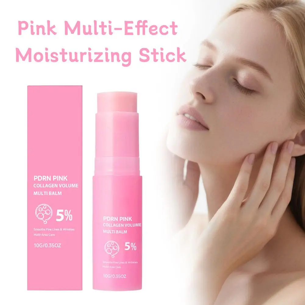 Glow Multi-Effect Collagen Stick for Instant Hydration Radiance Portable Face & Hand Moisturizer Non-Sticky Neck Wrinkle Eraser