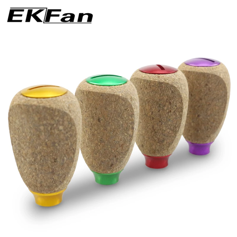 EKFan 1 Stück 42mm Kork-Holz-Kurbel für Spinn- und Baitcasting-Angelrollen (A/S/D) mit 7*4*2,5mm Lager, DIY-Teile für Köderrollen – Detail 5