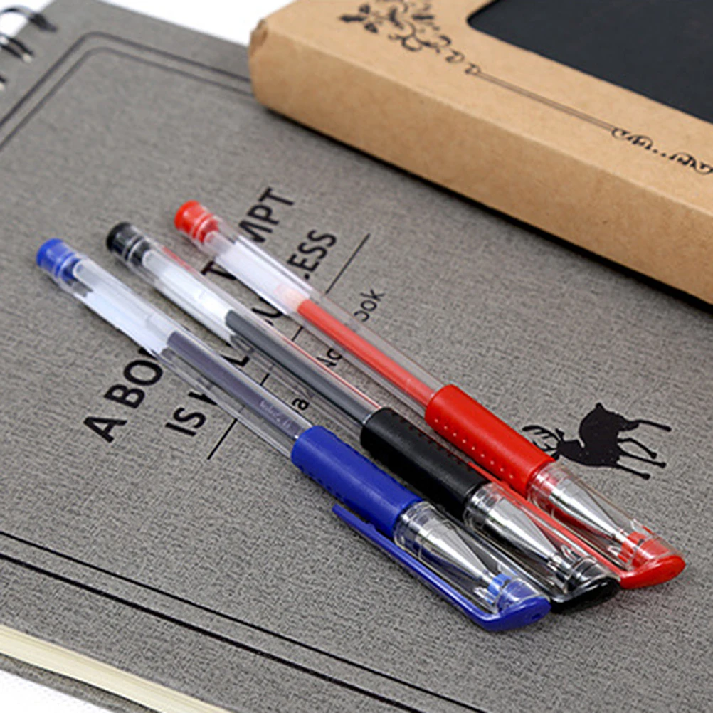 

12Pcs Gel Pen Black Smooth Ink Fine Point School Office Writing Business Stationery Gift Gel Pen Stationery Gift