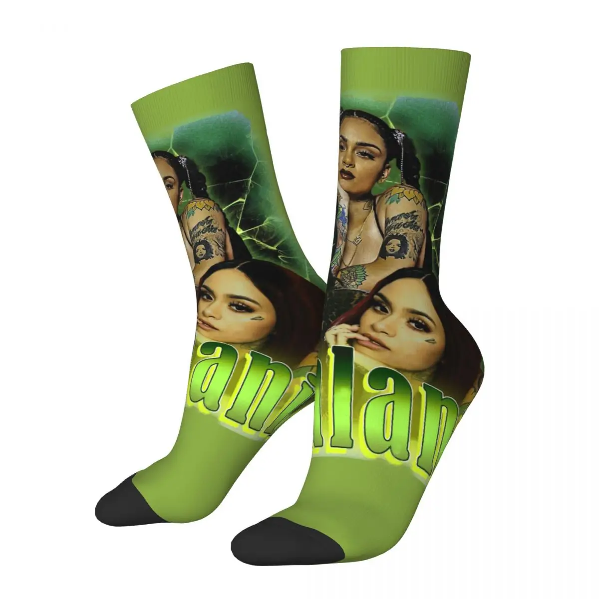 Funny Crazy Compression Sock for Men Kehlani Hip Hop Harajuku Hip Pop Young Street Culture Fashion Breaking Boys Crew Sock