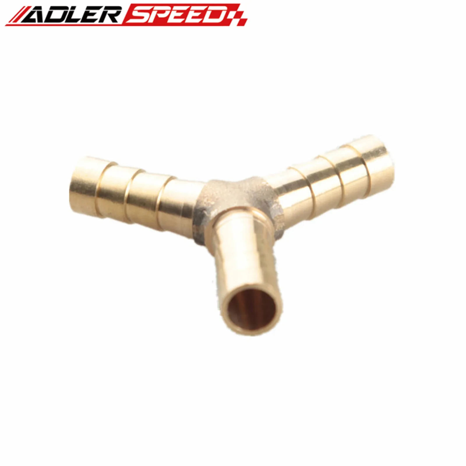 6mm 8mm Brass Barb Y Shape Connector 3 Way Fitting Hose Air Water Fuel Gas