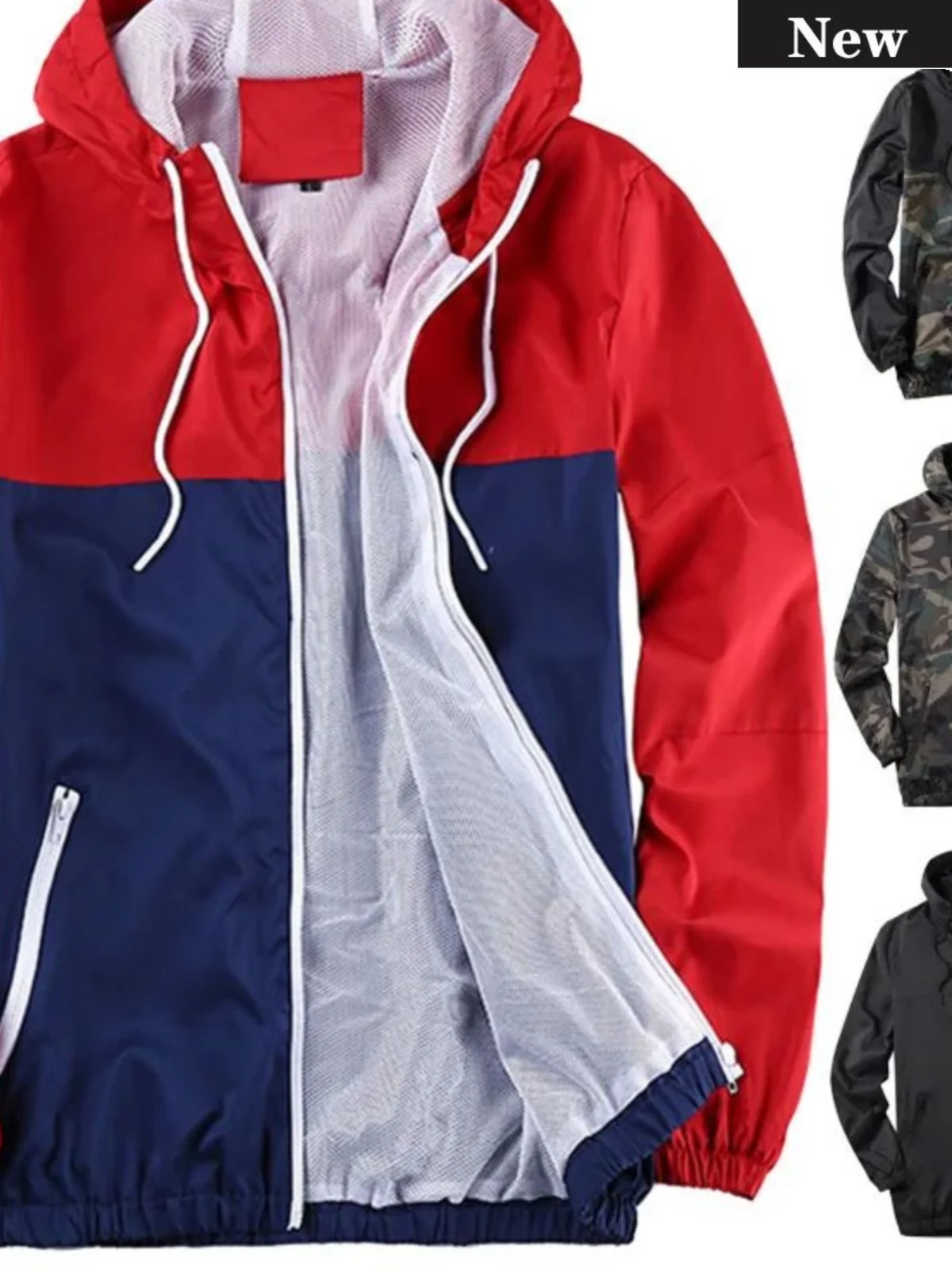 

Men's Loose Fit Breathable Jaet Spor Casual Outerwear Long Sve Zipper Closure Youthful Sle Autumn Season Regular Sve