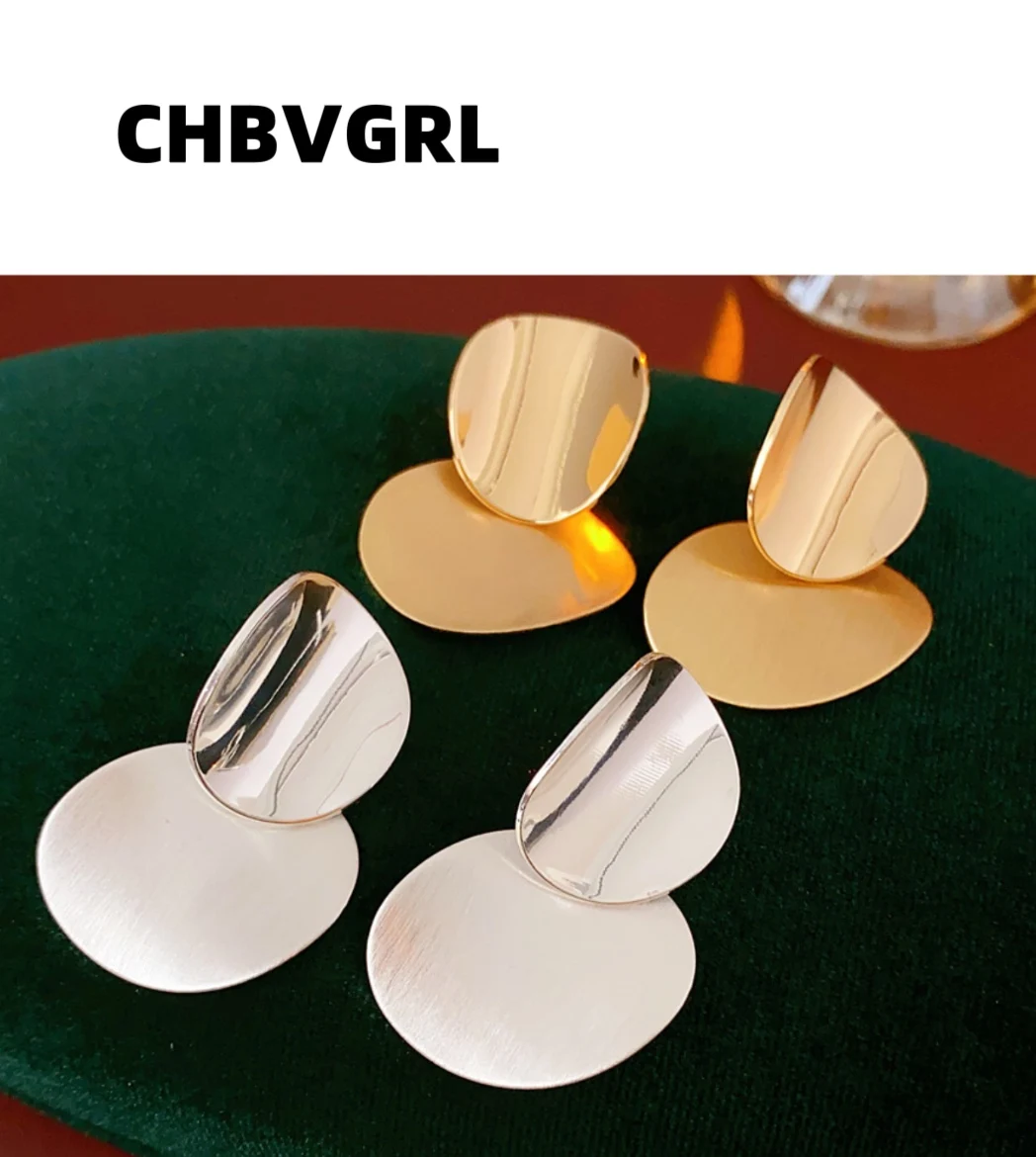 

Luxury oval wire pendant earrings for women, simple and fashionable, office earrings, high-end design earring