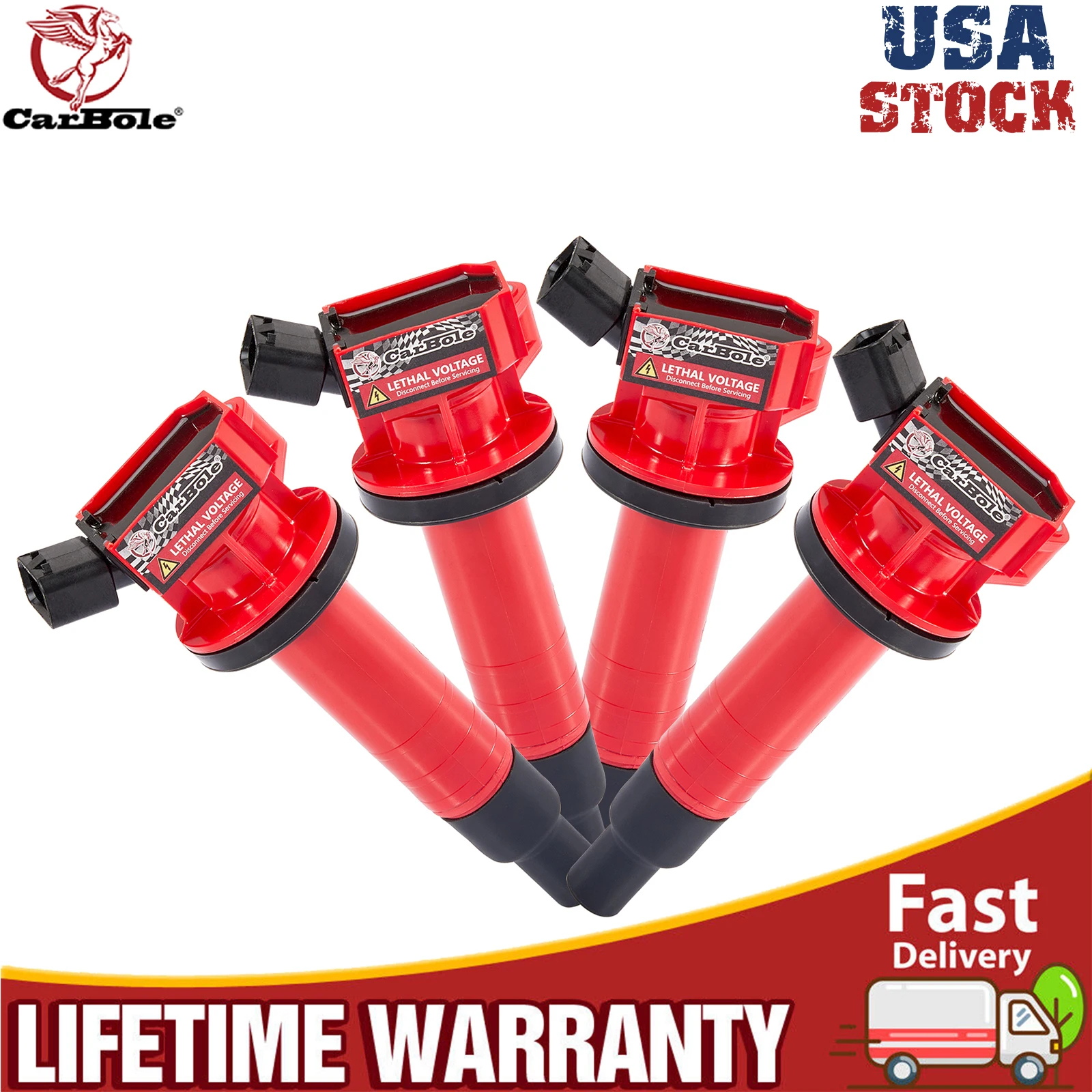 

Hot Sale US Stock 4X High Performance Ignition Coil For Toyota Corolla Matrix 1.8L Pontiac UF247