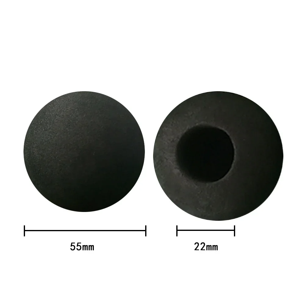 6Pcs 50mm Soft High Tenacity Lightweight EVA Electric Muscle Massager Replacement Head Massage Gun Ball Head Accessories Black