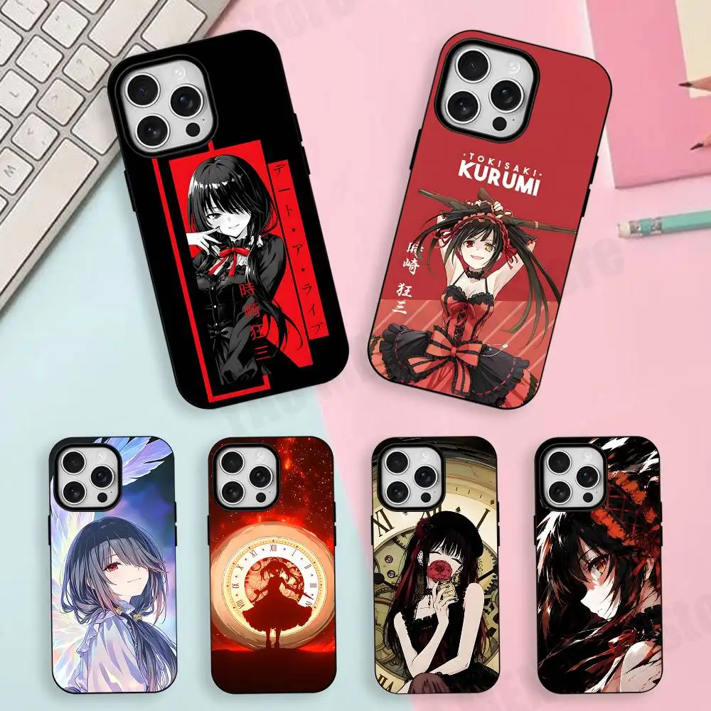 T-Tokisaki Kurumi Anime D-Date A Live Matte Magnetic For Case For iPhone 18 17 16 15 14 13 12 11Pro Plus Mini Max Frosted Cover