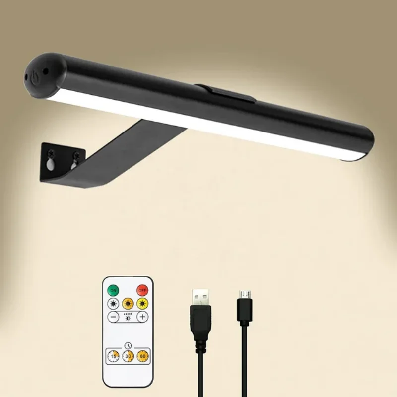 USB Rechargeable Remote Control LED Wall Lamp Mounted Magnetic Wireless Picture Light