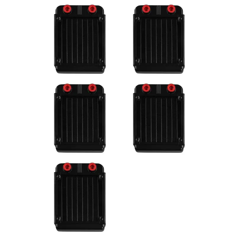 M51K-5X SR-PY90G G1/4 90Mm Aluminium Heat Radiator For PC CPU Water Cooling Heatsink Black