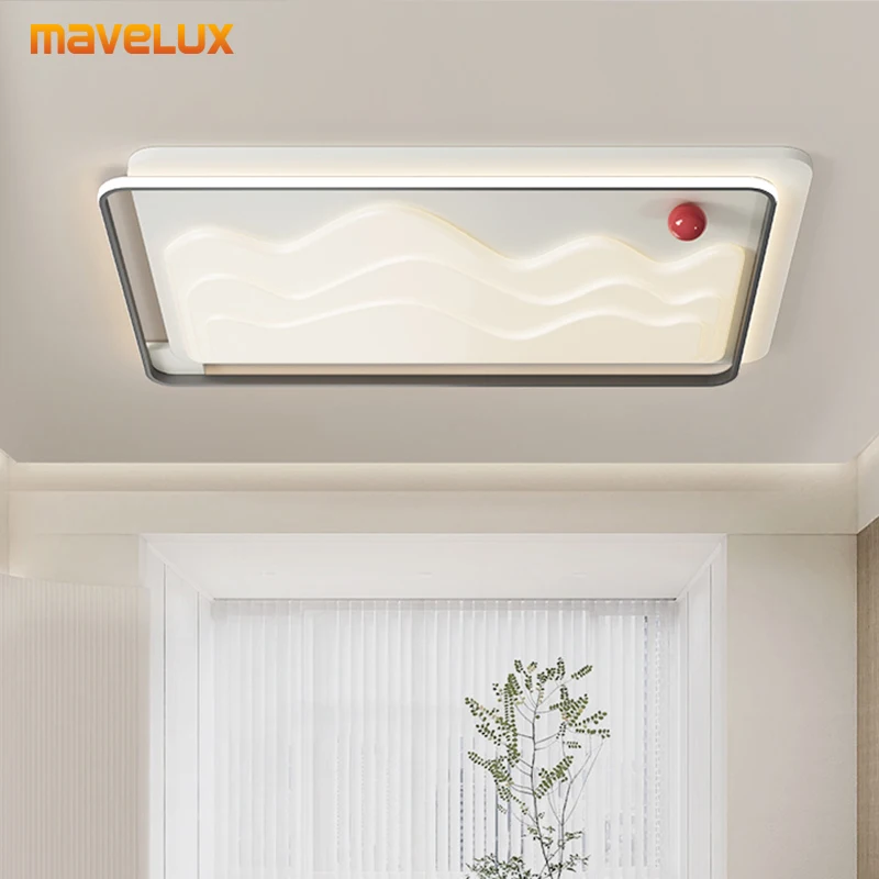 Creative Living Room Ceiling Light Cream Style New Modern Simple Bedroom Study Ceiling Mounted Household Home Decoration Lamp